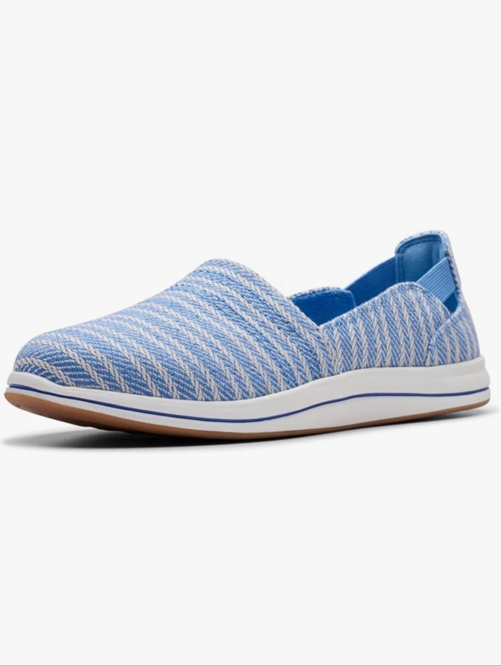 Clarks CloudSteppers Women's Breeze Step II Loafer, Denim Blue Textile